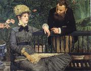 Edouard Manet In  the Winter Garden oil on canvas